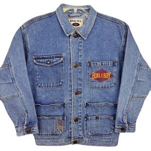 🔥RARE Vintage 90s Bugle Boy Denim Jean Chore Jacket🔥